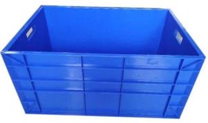Jumbo Plastic Crates, Color : Blue Solid Box