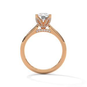 10K Rose Gold Solitaire Diamond Engagement Ring