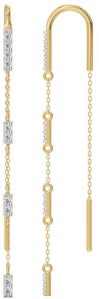 14K Gold Chain Drop Earrings