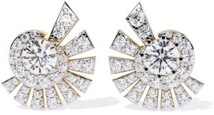 14k Gold Natural Diamond Stud Earrings