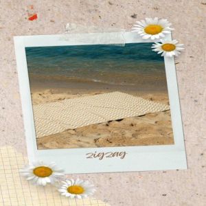 Sunny Yellow Zigzag Beach Towel for Summer