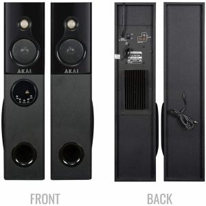 Wood/rustic Akai HA-TS110 110W Home Audio System, Color : Black