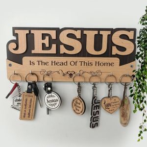 Polished Wooden Wall Mounted Key Holder