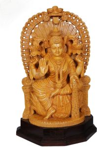 Wooden Laxmi Statue