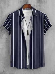 Tirupati Creations Simple Collar Neck Mens Lycra Check Shirt