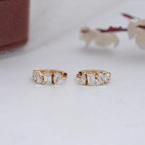 Pear Cut Moissonite Diamond Earrings