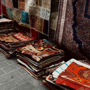 Printed Cotton Floor Carpets, Color : Multicolor Standard Modern