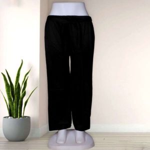 Plain Ladies Lycra Pants, Color : Black, Technics : Machine Made