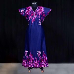 Printed Cotton Ladies Umbrella Cut Nighty, Technics : Machine Made