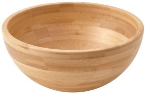 Natural Bamboo Round Bowl