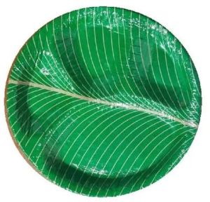 Paper Round Compartment Disposable Plates