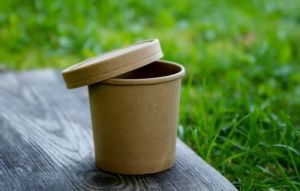 Wheat Bran Cup with Cap