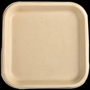 Wheat Bran Square Plate