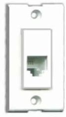 Polycarbonate (PC) SU-012 Telephone Jack, Color : White