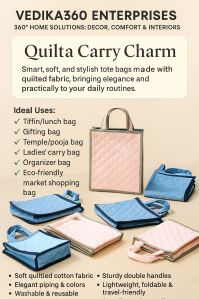 Polyester Tote Quilted Bag, Packaging Type : Multi Colours