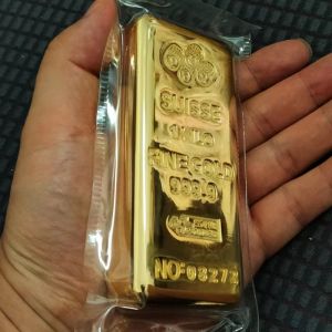 1kg 999.9% Suisse Gold Bar, Shape : Rectangular for Making Jewellery