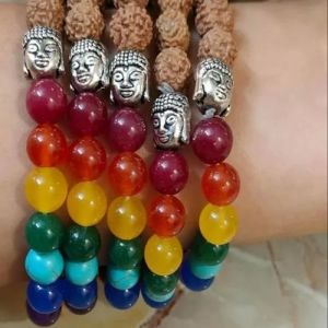 5 Mukhi Rudraksh Beaded Bracelet