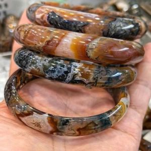 Agate Crystal Stone Bangles