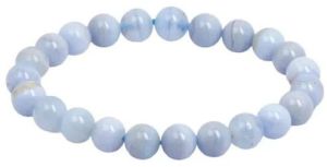 Blue Lace Agate Beaded Bracelet