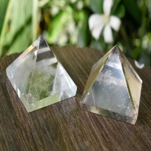 Crystal Quartz Healing Pyramid