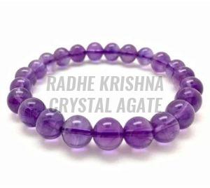 Purple Amethyst Beaded Bracelet
