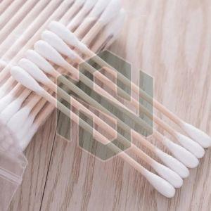 Cotton Ear Buds, Color : White, Stick Material : Plastic