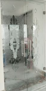 Printed Coated Etched Glass, Color : Multicolor
