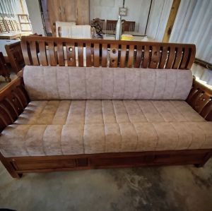 Polish Teak Wooden Sofa Set