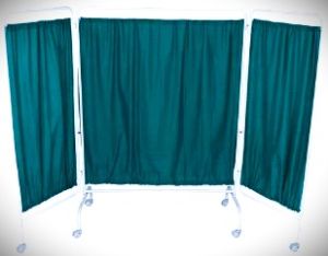 Bedside Screen Three Panels, Color : Green