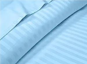 Sky Blue Satin Stripe Fabric Roll - 93 Inch