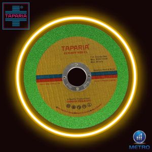 Polished Abrasive Cutoff Wheel Taparia 4X1 Green, Shape : Round