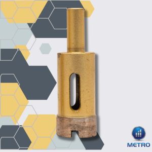 Polished Granite Bit Drill Machine, Color : Brown