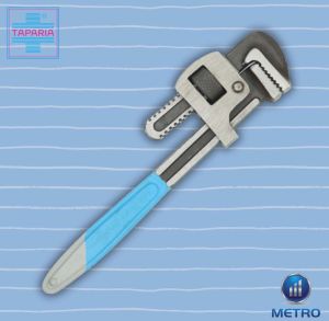 Polished Mild Steel Taparia Pipe Wrench 8 Inches