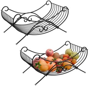 MTD19 Metal Black Fruit &AMP; Vegetable Basket