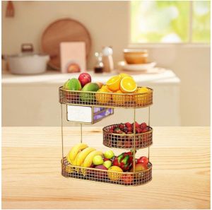 MTD26 Metal 3 Tier Fruit & Vegetable Basket