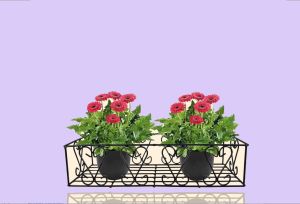 MTD17 Metal Railing Flower POT Stand