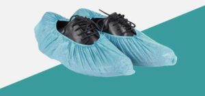 Zenium Non Woven Shoe Cover, Color : Blue for Laboratory, Hospital