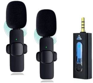 k-35 Aux Dual Receivers Wireless Collar Microphone