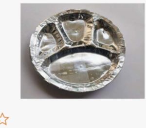 180 GSM Silver Paper 4CP Dish 12