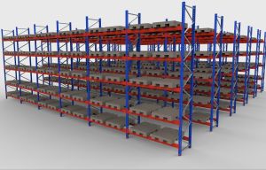 Moksha Polished Mild Steel Pallet Rack System for Warehouse Storage