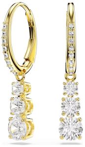 1.50Ct Round Cut Lab Diamond Drop Earring 14K Yellow Gold Vvs Clarity E Color