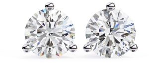 1Ct Round Cut Lab Diamond Stud Earring 14K White Gold Vs Clarity E Color