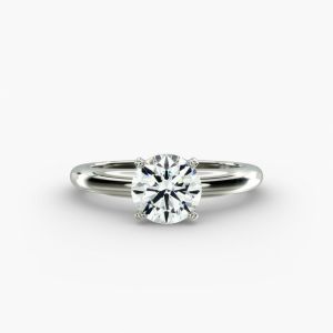 2 Carat Round Cut Lab Diamond Solitaire Promise Ring