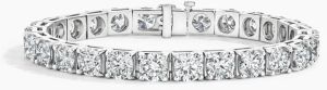 3Ct Round Cut Lab Diamond Tennis Bracelet 14K White Gold