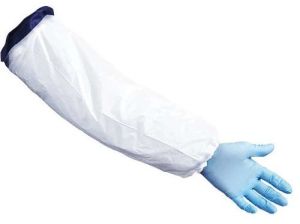 LDPE/HDPE Disposable Polyethylene Sleeve Covers, Color : Blue, White