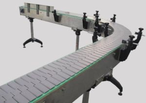 Stainless Steel Slat Chain Conveyor, Length : Customizable