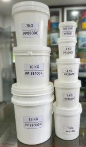 Plastic White Distemper Bucket