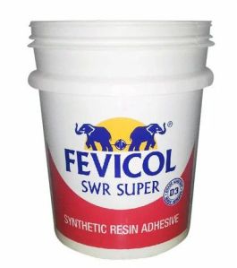 Plastic White Industrial Adhesive Bucket for Stationery Products
