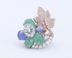 Floral Harmony Statement Ring