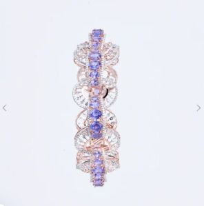 Violet Splendor Rose Gold Bracelet